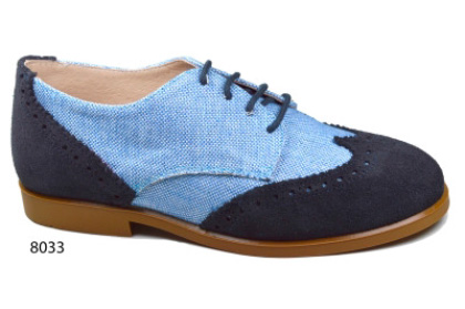 zapato-azul-y-arino-varones-texturado-pizcainfantil