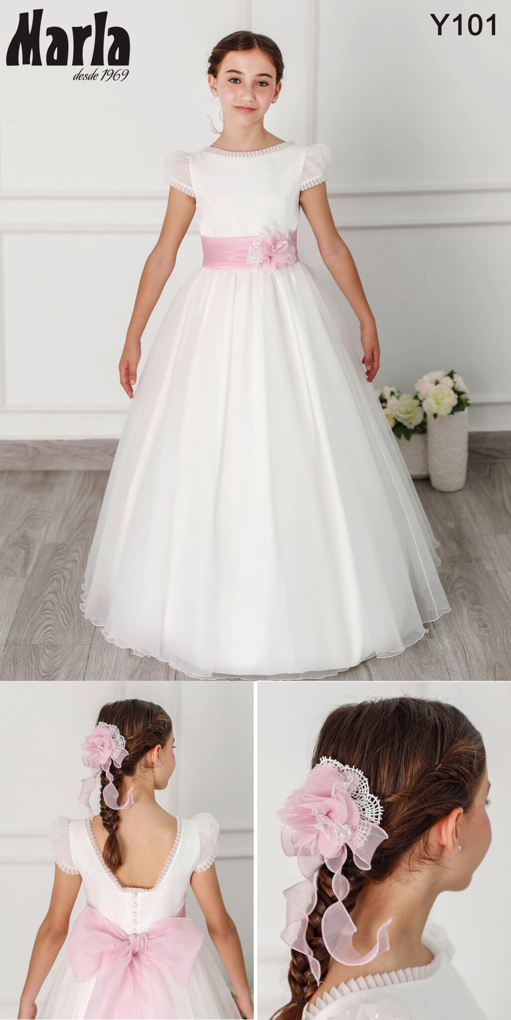 - VESTIDO DE COMUNION 2027 MARLA MODELO Y101