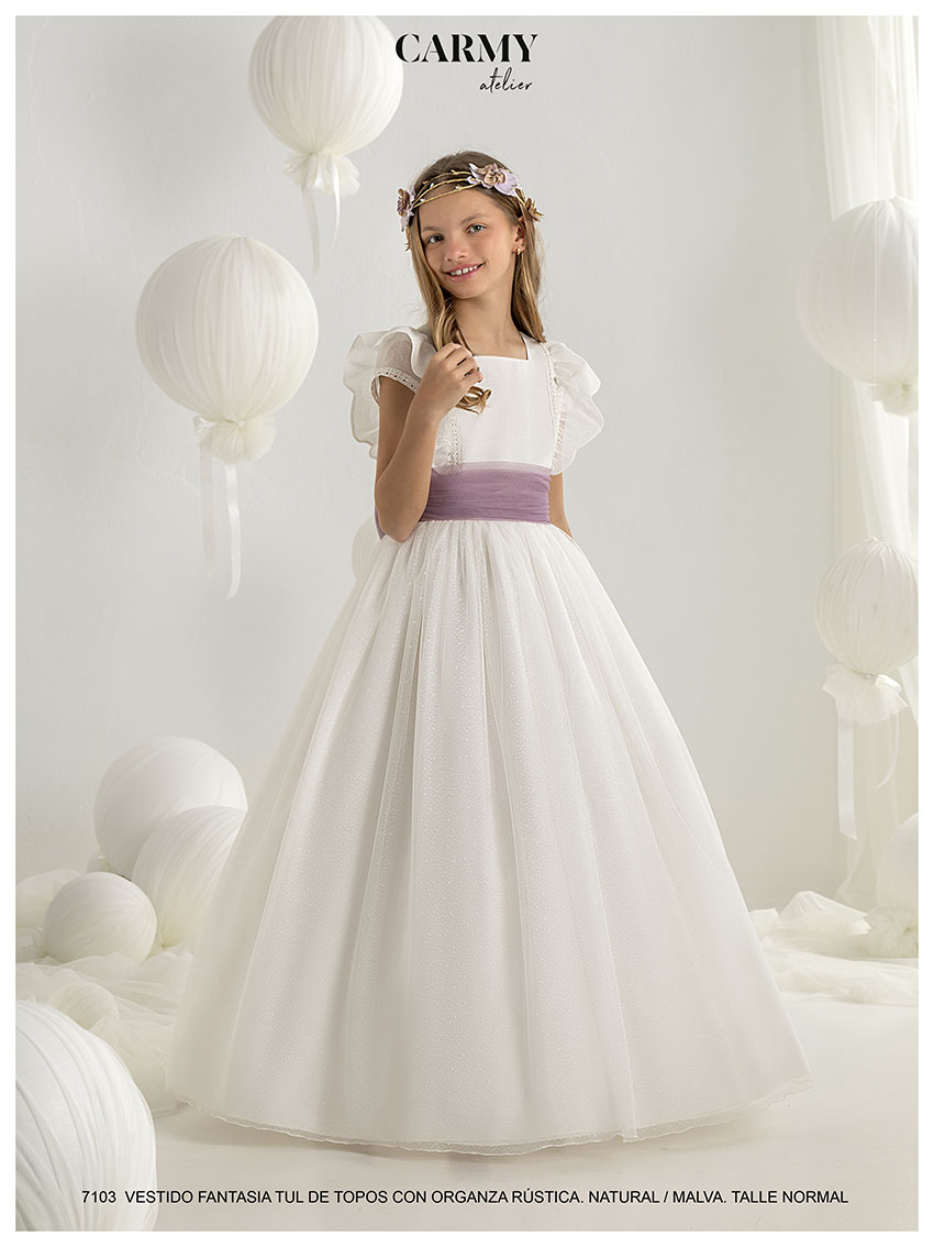 - VESTIDO DE COMUNION CARMY 2027 MODELO 7103