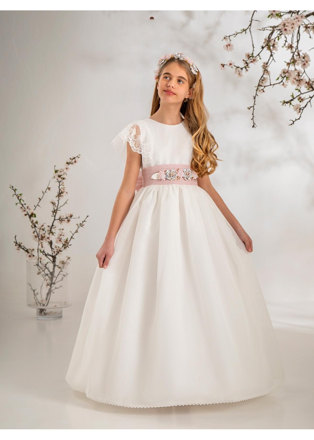 -- VESTIDO DE COMUNION 2027 AIRE MODELO A963