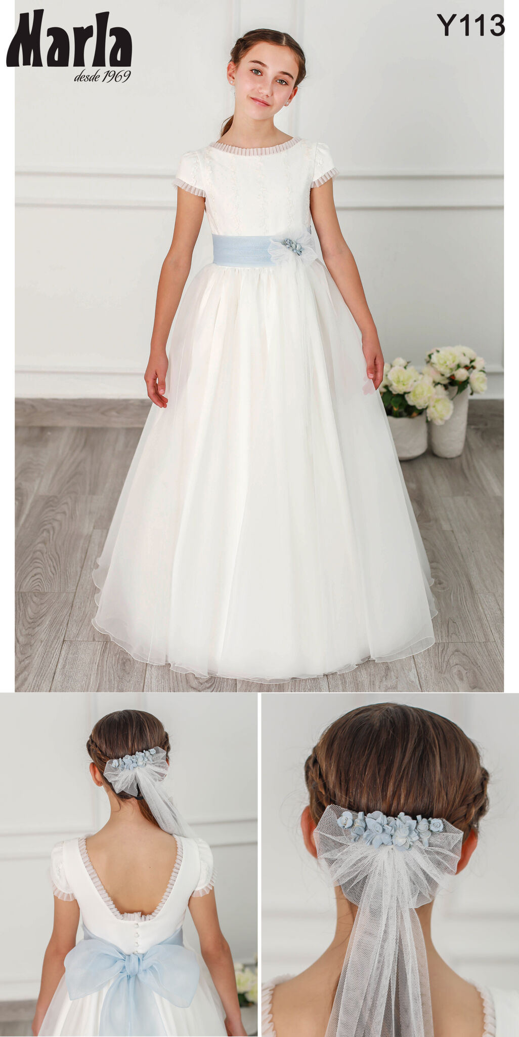 - VESTIDO DE COMUNION 2027 MARLA MODELO Y113