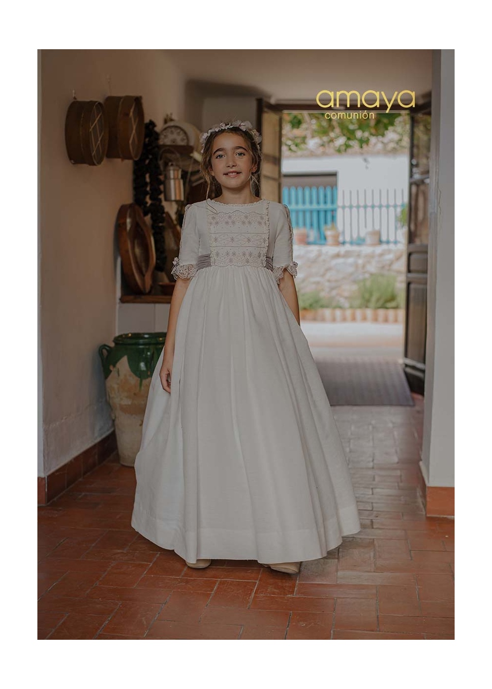 - VESTIDO DE COMUNION 2027 AMAYA MODELO 657018MD